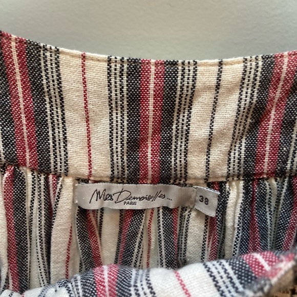 Mes Demoiselles Paris Talulla Embroided Dress Tartan Ecru Free People FR 38 (US6 - Picture 5 of 8